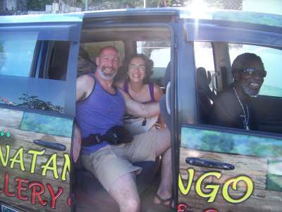 Danny and Denise Richardson Arriving in Free Shuttle