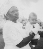 Fanny with baby Chris