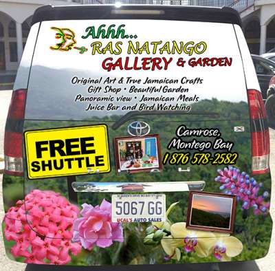 The Ahhh...Ras Shuttle Rear View