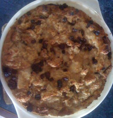 Island Style Bread Pudding ... fresh from the oven<br>Click other photos to enlarge