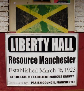 Marcus Garvey Plaque at Liberty Hall