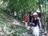 Hikers exiting the Bamboo Grove Camp Site